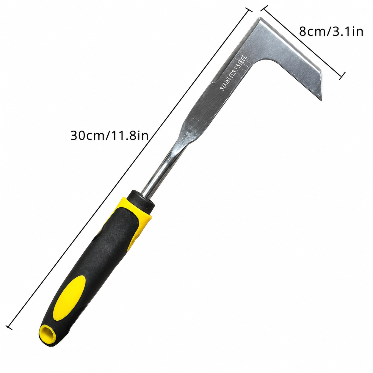 Stainless Steel Manual Weeder Beech Handle Gardening Tool