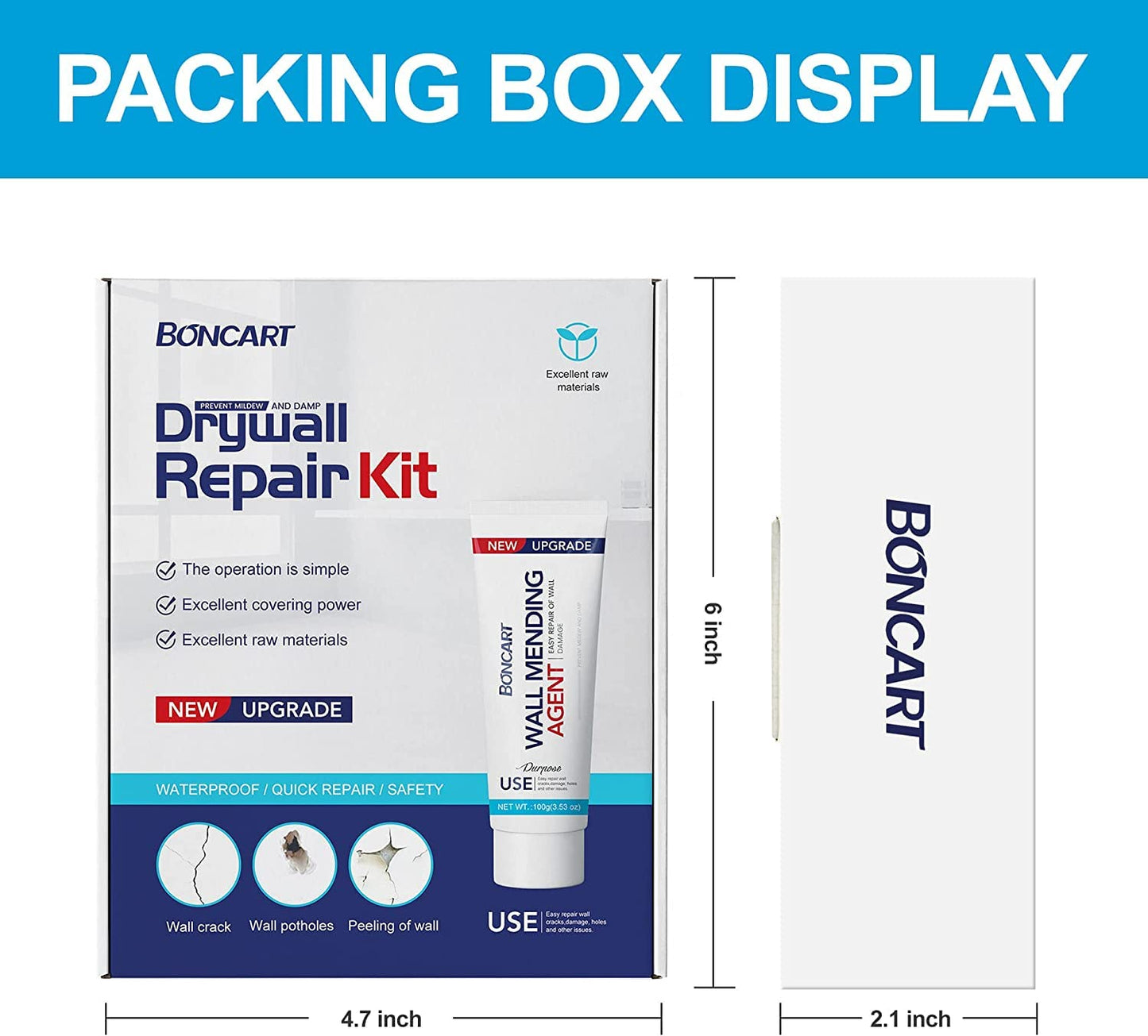 Wall Spackle & Drywall Repair Patch Kit