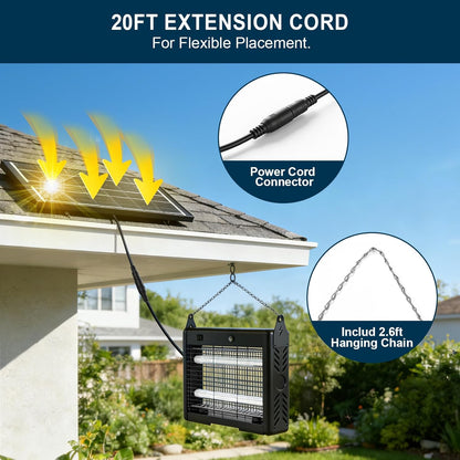Solar Bug Zapper Outdoor Waterproof [4500V]