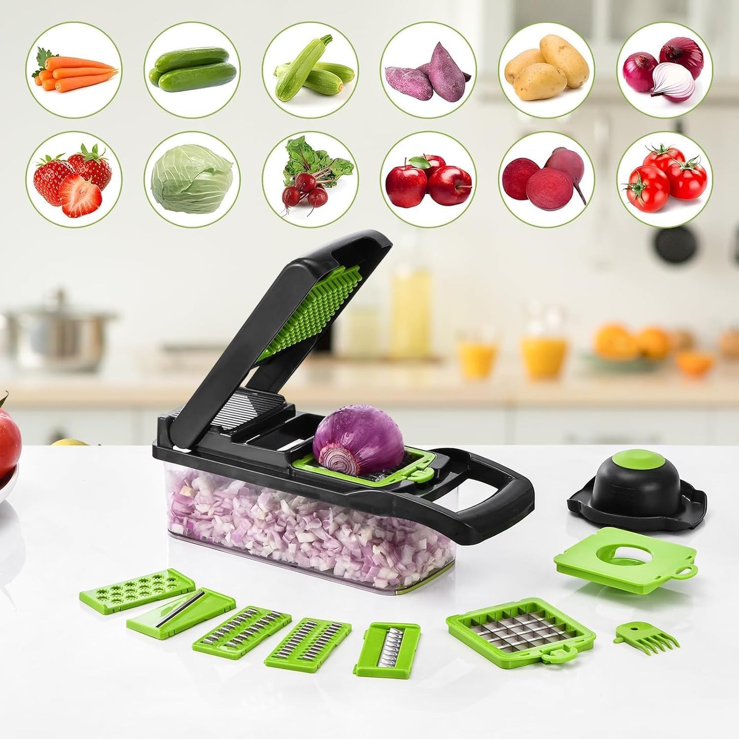 Advance Food Veggie Chopper With Container