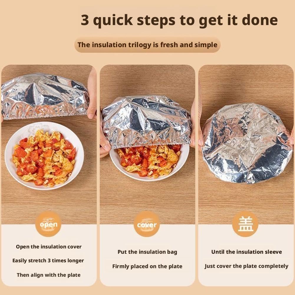 Reusable Aluminum Foil Food Covers [50PCS]