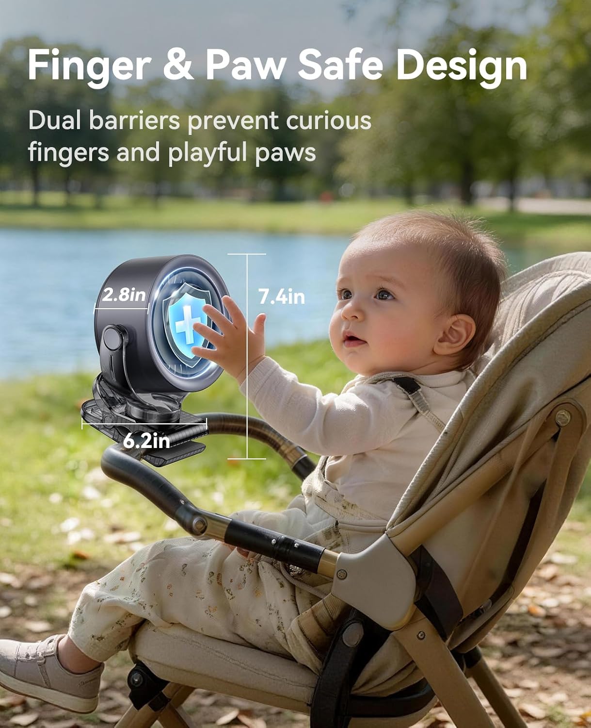 Rechargeable Portable Clip on Fan [4000MAH]