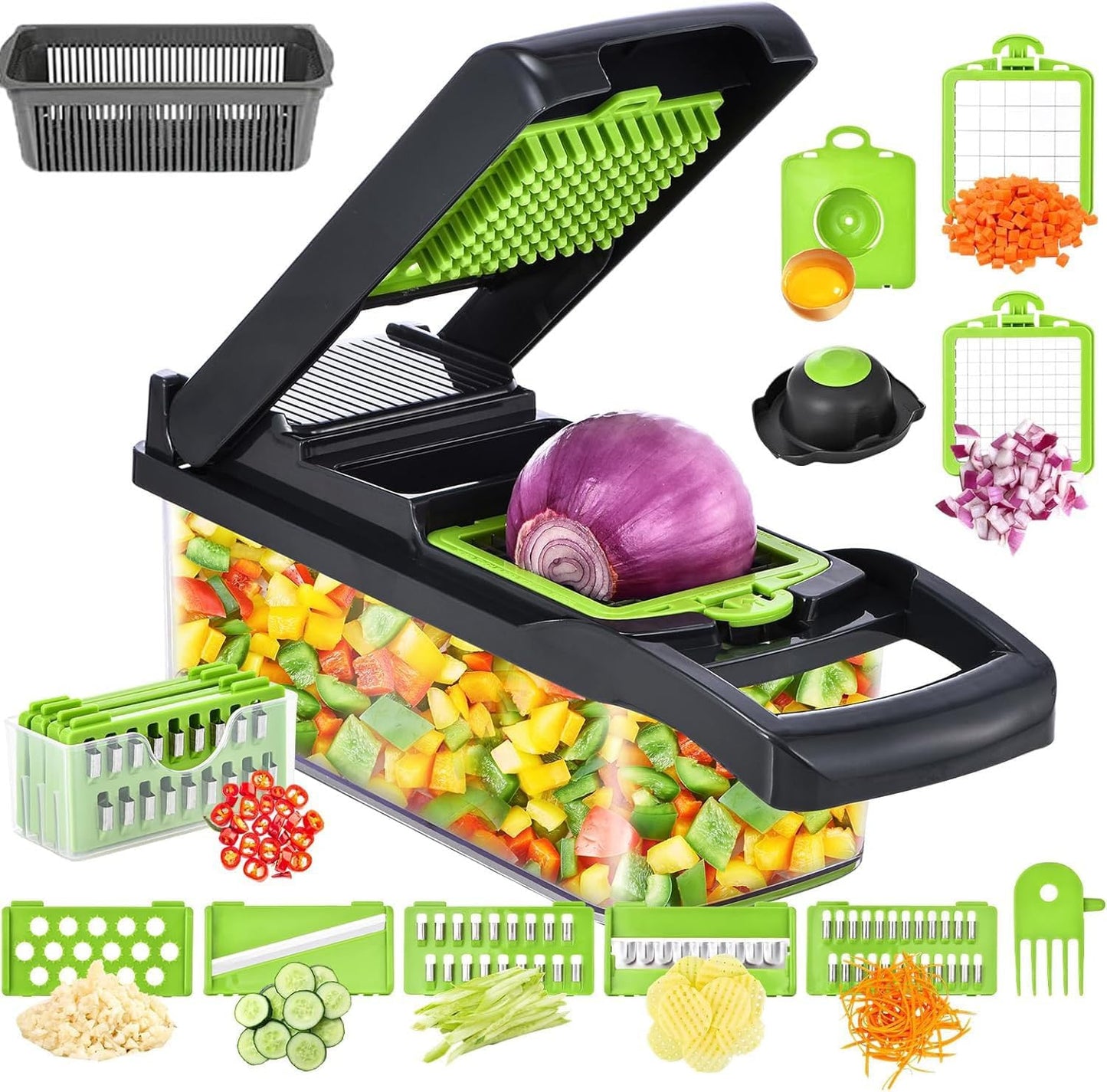 Advance Food Veggie Chopper With Container