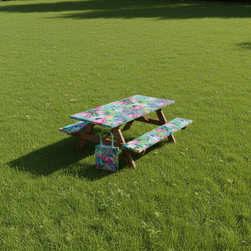 6FT Picnic Table Cover with Bench Covers