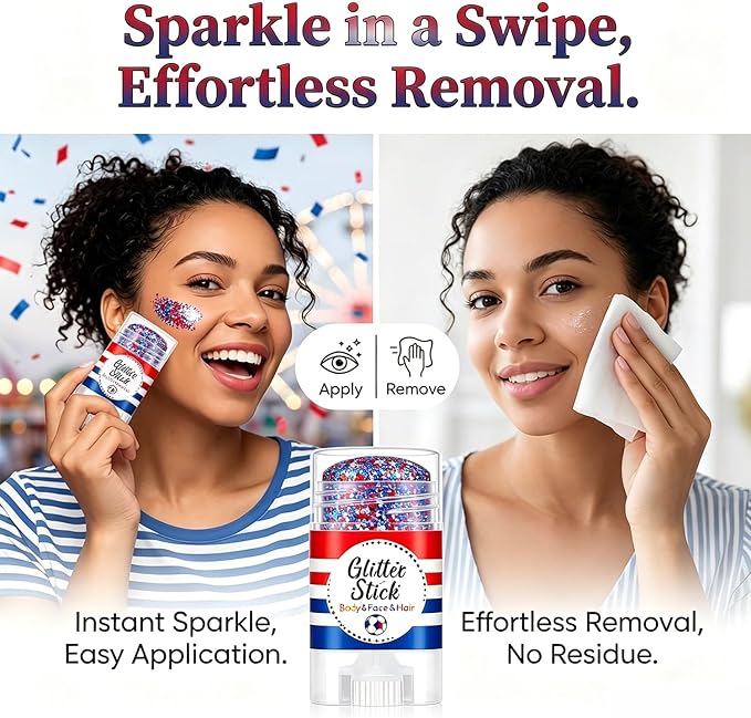 Patriotic Body Glitter Stick