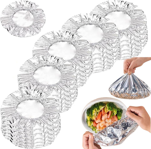 Reusable Aluminum Foil Food Covers [50PCS]