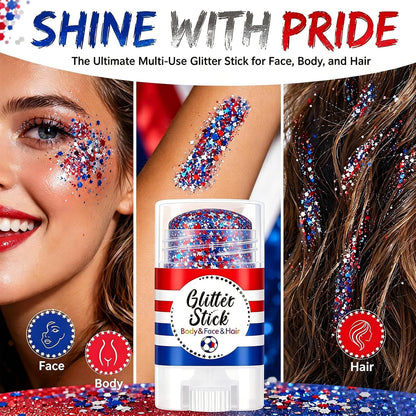 Patriotic Body Glitter Stick