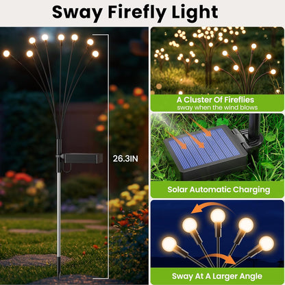 Solar Outdoors Decorative Light [2PCS]