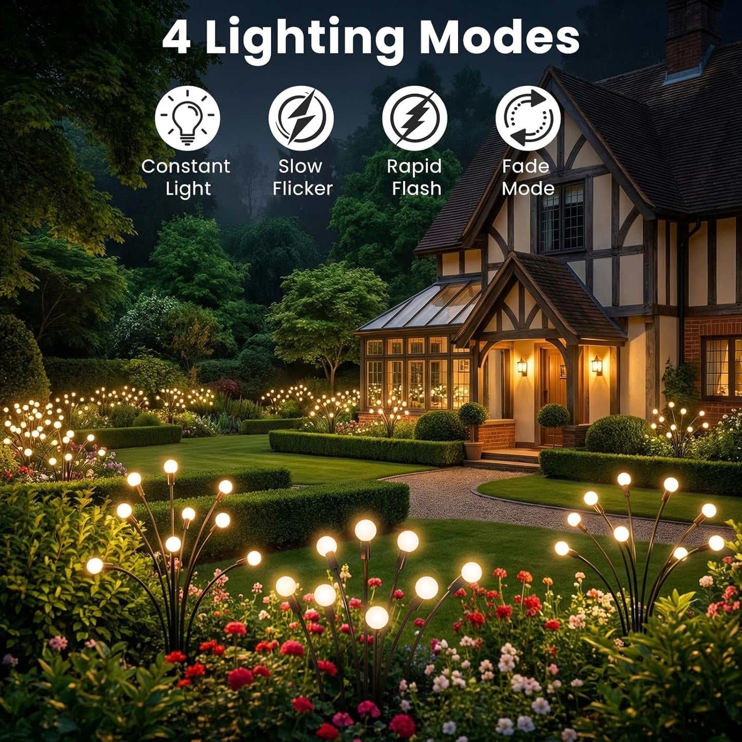 Solar Outdoors Decorative Light [2PCS]