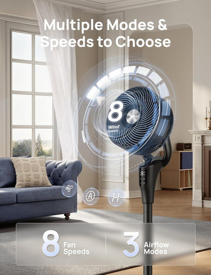 Ultra Quiet Standing Fan [90ft Airflow]