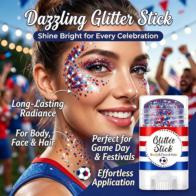 Patriotic Body Glitter Stick