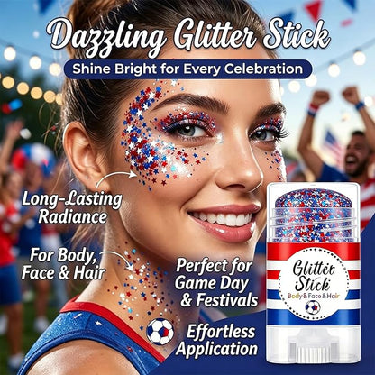 Patriotic Body Glitter Stick
