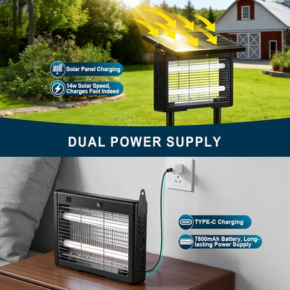 Solar Bug Zapper Outdoor Waterproof [4500V]