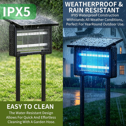 Solar Bug Zapper Outdoor Waterproof [4500V]