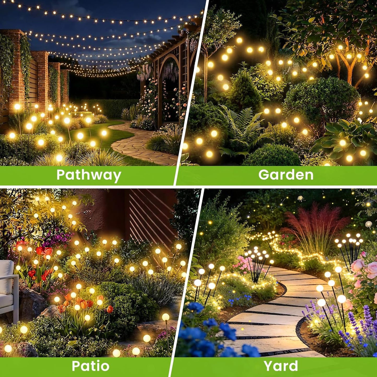 Solar Outdoors Decorative Light [2PCS]