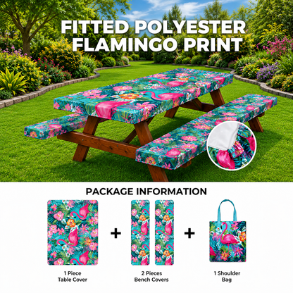 6FT Picnic Table Cover with Bench Covers