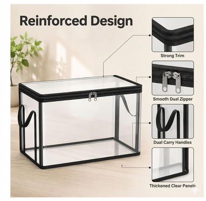 Foldable Transparent Large Storage Boxes