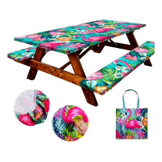 6FT Picnic Table Cover with Bench Covers